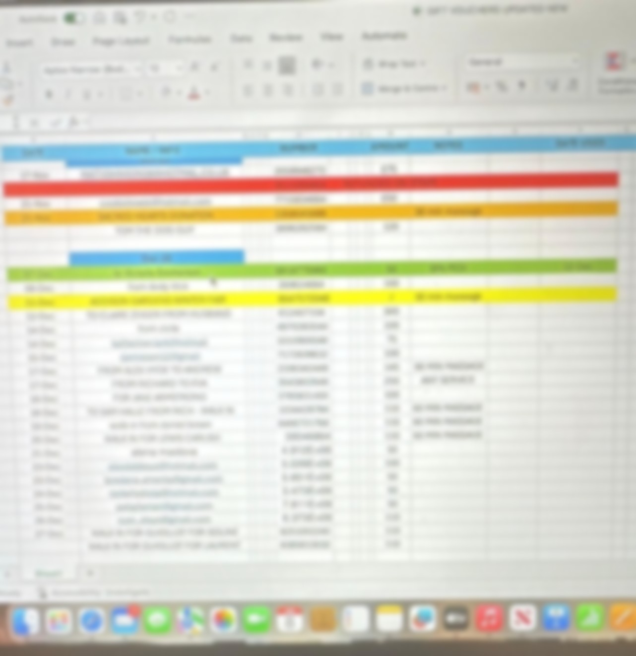 Gift vouchers tracking - before